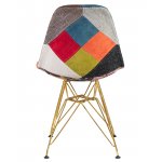 Стул обеденный DOBRIN DSR (ножки золотые, цвет мозайка)