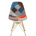 Стул обеденный DOBRIN DSR (ножки золотые, цвет мозайка)