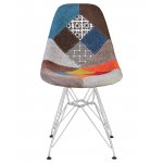 Стул обеденный DOBRIN DSR (ножки хром, цвет мозайка)