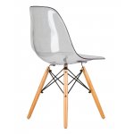 Стул обеденный DOBRIN DSW CASPER (ножки светлый бук, цвет прозрачный)