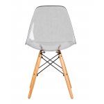 Стул обеденный DOBRIN DSW CASPER (ножки светлый бук, цвет прозрачный)