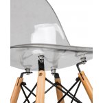 Стул обеденный DOBRIN DSW CASPER (ножки светлый бук, цвет прозрачный)