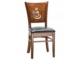 Стул обеденный DOBRIN JERRY (шоколад, чёрный)