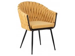 Стул обеденный DOBRIN MATILDA (жёлтая ткань (LAR 275-8))