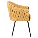 Стул обеденный DOBRIN MATILDA (жёлтая ткань (LAR 275-8))