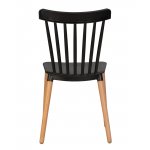Стул обеденный DOBRIN THEO (ножки светлый бук, цвет черный (B-03))