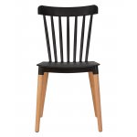 Стул обеденный DOBRIN THEO (ножки светлый бук, цвет черный (B-03))