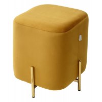 Пуф для гостиной ARES BLUVEL-68 YELLOW / GOLD М-City