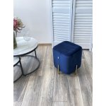 Пуф для гостиной ARES BLUVEL-86 NAVY BLUE / GOLD М-City