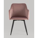 Стул Ника вращающийся велюр пыльно-розовый