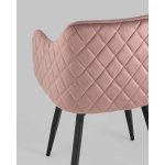 Стул Ника вращающийся велюр пыльно-розовый