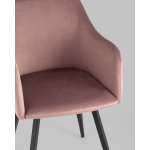 Стул Ника вращающийся велюр пыльно-розовый