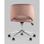 Кресло компьютерное Кларк велюр розовый