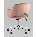Кресло компьютерное Кларк велюр розовый