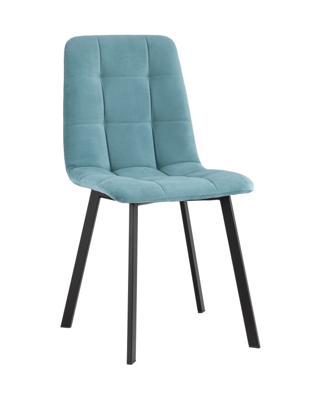 Стул Oliver Square велюр пыльно-голубой