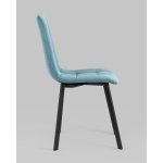 Стул Oliver Square велюр пыльно-голубой