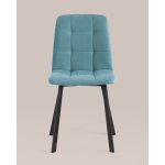 Стул Oliver Square велюр пыльно-голубой