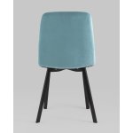 Стул Oliver Square велюр пыльно-голубой