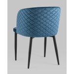 Стул Оскар велюр сине-зеленый