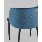 Стул Оскар велюр сине-зеленый