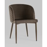 Стул Оскар велюр коричневый