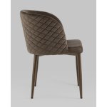 Стул Оскар велюр коричневый