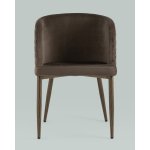 Стул Оскар велюр коричневый