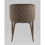 Стул Оскар велюр коричневый