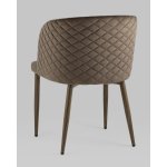 Стул Оскар велюр коричневый