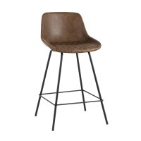 Стул полубарный TEXAS экокожа коричневый