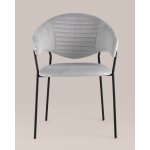 Стул Алексис велюр серый