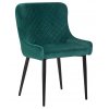 Стул обеденный DOBRIN RICHARD (черные матовые ножки, зелёный велюр (V108-64))