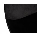 Кресло офисное DOBRIN DORA (чёрный велюр (1922-21), хромированная сталь)