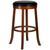 Круглый барный табурет DOBRIN BOB BAR (шоколад, черный)