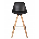 Стул полубарный DOBRIN RONNI (ножки светлый бук, черный (B-03))