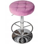 Табурет барный DOBRIN BRUNO (пудрово-сиреневый велюр (MJ9-52))