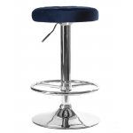 Табурет барный DOBRIN BRUNO (синий велюр (MJ9-117))