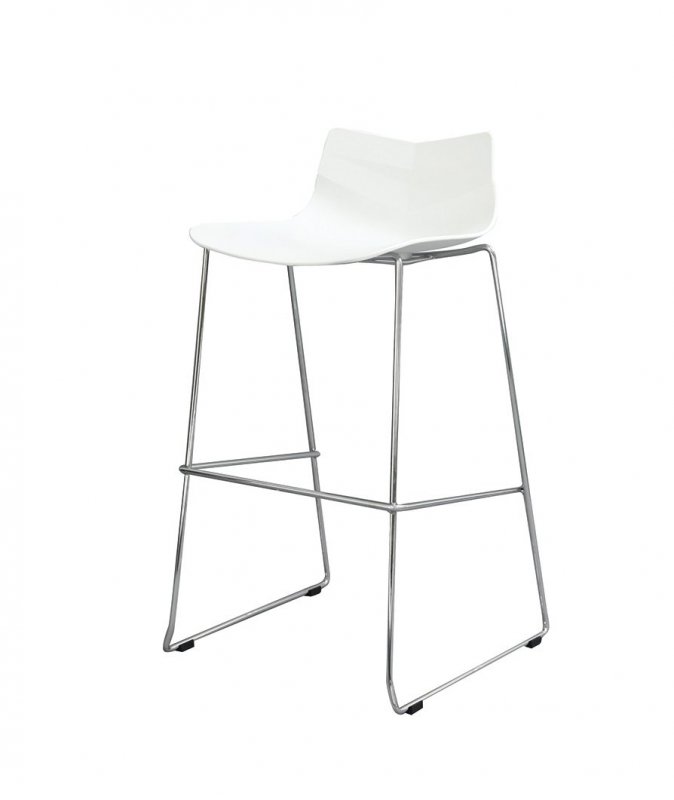 Стул барный LEAF-06 белый