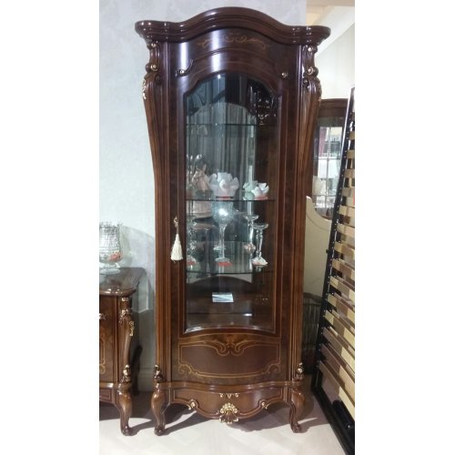 OPERA Витрина 1-но дверная правая с подсветкой, с зеркалом OPERA Витрина 1-но дверная правая с подсветкой, с зеркалом