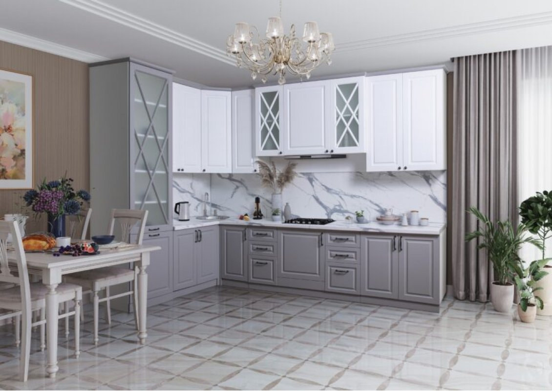 ВИКТОРИЯ 3,2*2,1 Кухня угловая (со стеновой)