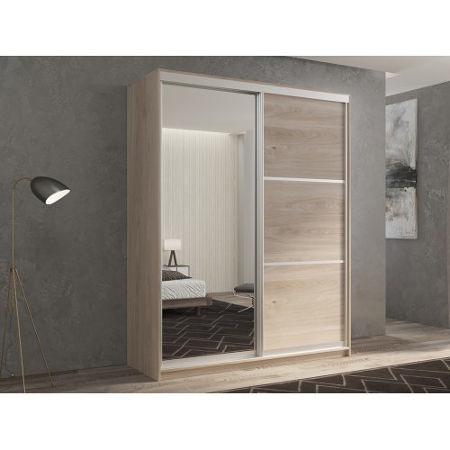 КААППИ-2 Шкаф-купе 2-х дверный 140*45 (зеркало/ЛДСП)