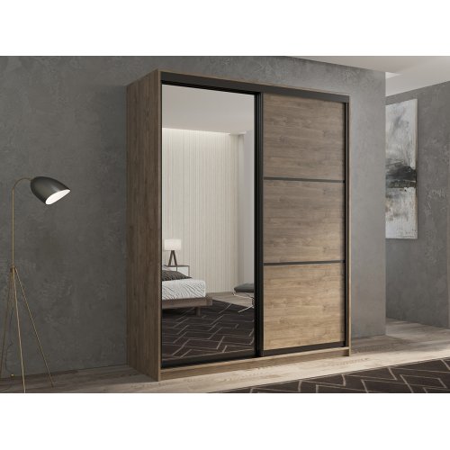 КААППИ-2 Шкаф-купе 2-х дверный 140*60 (зеркало/ЛДСП)