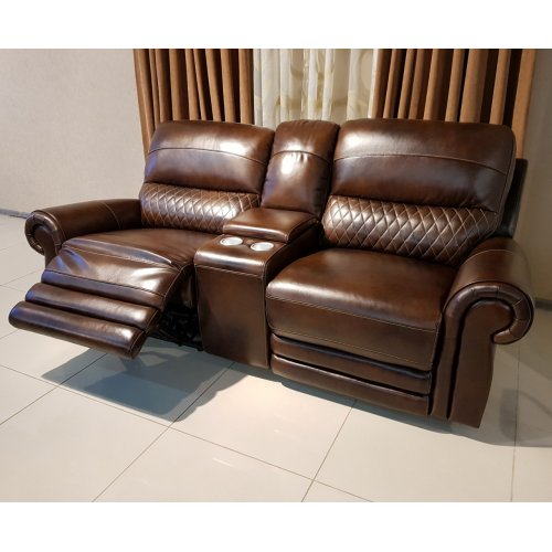 РЕДПОРТ Диван 2-х местный с баром и электрореклайнером