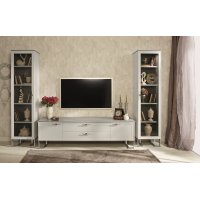 PALMARI P2280=БИБЛИОТЕКА 1 ДВ. ПОЛКИ ДСП 4 ШТ НА МЕТАЛЛИЧЕСКИХ НОЖКАХ