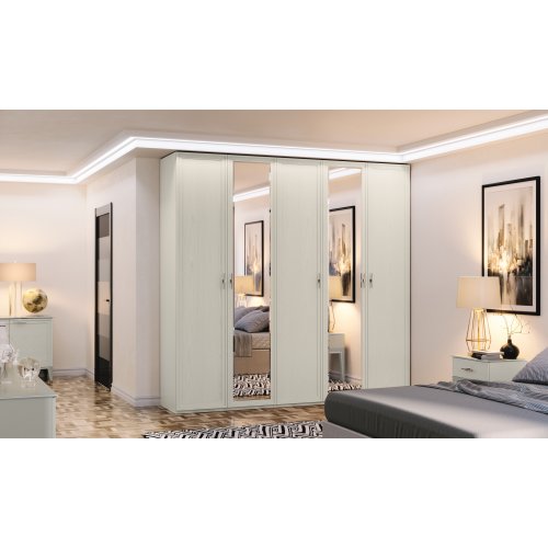 PALMARI P2570=ШКАФ 5 ДВ ЗЕРКАЛА 2 ШТ