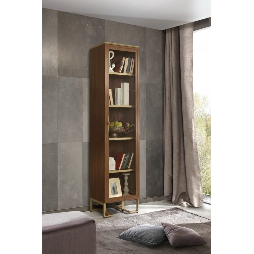 PALMARI P3280=БИБЛИОТЕКА 1 ДВ. ПОЛКИ ДСП 4 ШТ НА МЕТАЛЛИЧЕСКИХ НОЖКАХ