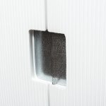 ТВ тумба RIMINI отделка белый блестящий лак, ручки хром