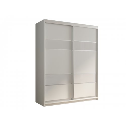 КААППИ-8 Шкаф-купе 2-х дверный 120*45  (ЛДСП/стекло белое)