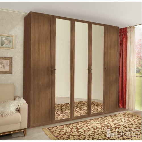 PALMARI P3580=ШКАФ 5 ДВ ЗЕРКАЛА 3 ШТ