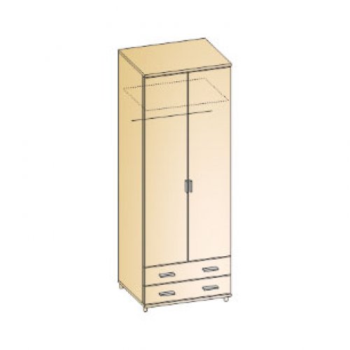 ГРЕЙС Шкаф 2-х дверный без зеркал ШК-5005